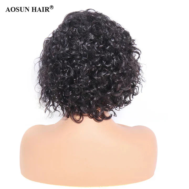 cacaolux pixie cut lace wig preplucked short hair wigs curly lace