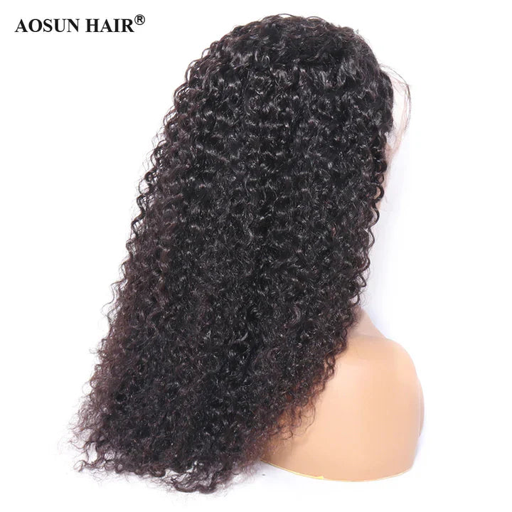 Cacaolux Wigs For Black Women Remy Human Hair Kinky Curly 13x4 Front Lace Wig 150% Pre Plucked with Baby Hair